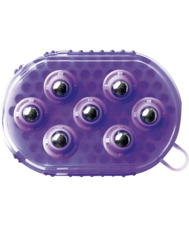 EKKIA 2 in 1 cleaning glove curry comb and massage. Purple