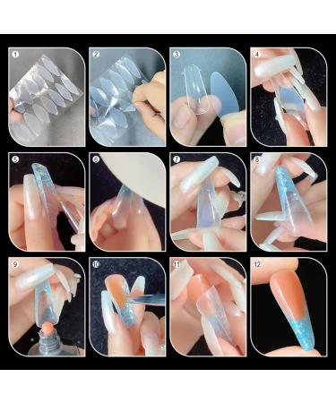24Pcs/Bag Nails Form Nail Stickers Manicure Acrylic Templates Nail Extension Supplies Professional Accessories Nail Forms Moulds Nail Extension Films Silicone Gel Nail Forms Moulds - Buy Online on SooperMarket.com
