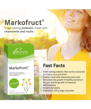 Pascoe - Markofruct Prebiotic Powder to stimulate the growth of healthy bacteria in the gut and the growth of intestinal bifidobacterial Made with Chamomile and inulin (Oligofructose) Dissolves in hot water to drink like a tea 200 g 200 g (Pack of 1) - Buy Online on SooperMarket.com