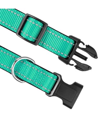 Joytale Reflective Dog Collar for Medium Dogs Turquoise M Pack of 1 | Durable & Stylish - Buy Online on SooperMarket.com