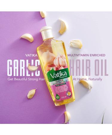 Vatika Multivitamin Garlic Hair Oil - 200ml | For Beautiful Strong Hair | Enriched With Garlic Ghergir & Rosemary | 100% Natural Oils For Complete Nourishment - Buy Online on SooperMarket.com