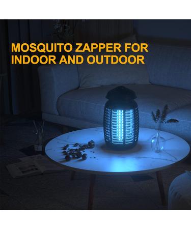 Electric Bug Zapper 4200V Waterproof Outdoor Insect Killer with Light Sensor - Dark-black - Buy Online on SooperMarket.com