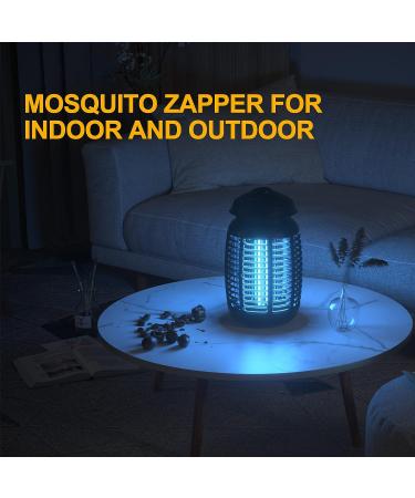 4200V Electric Bug Zapper - High Powered Waterproof Mosquito Trap for Indoor and Outdoor Use - Fly Control for Home, Kitchen, Backyard, Camping - Black - Buy Online on SooperMarket.com