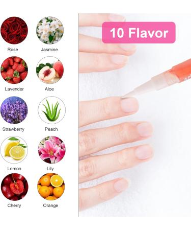 Anself Cuticle Oil Pens 15pcs Mix Flavors Nail Revitalize Oil Pen Set for Repairing Cracked and the Dry Cuticle(Random Color&Flavor) 5 g (Pack of 15) - Buy Online on SooperMarket.com