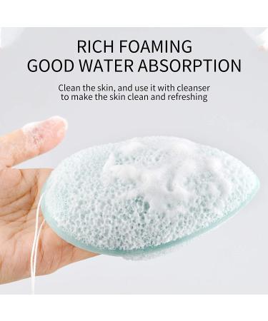 DAGEDA Konjac Facial Sponge 2-Pack - Deep Pore Cleansing, Exfoliating, Blackhead Removal - Daily Makeup Remover Glove Bath Sponge for All Skin Types - Reusable - 1 Count - Buy Online on SooperMarket.com