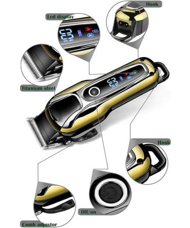 Professional Electric Hair Clipper for Men | LCD Trimmer & Shaver | International Shipping Available - Buy Online on SooperMarket.com