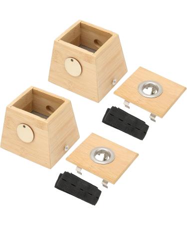 Moxibustion Box - Single Hole Bamboo Moxa Roller & Acupuncture Tool | 2pcs International Shipping - Buy Online on SooperMarket.com