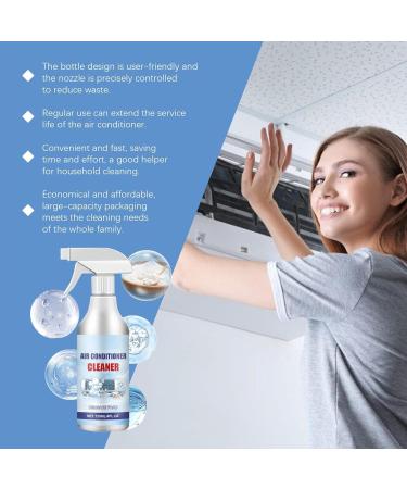 Air Conditioner Coil Cleaner | 120ml Rinse-Foam Spray | Ac Coil Cleaner Foaming Air Conditioner Coil Cleaner Spray for Dust Dirt - Buy Online on SooperMarket.com