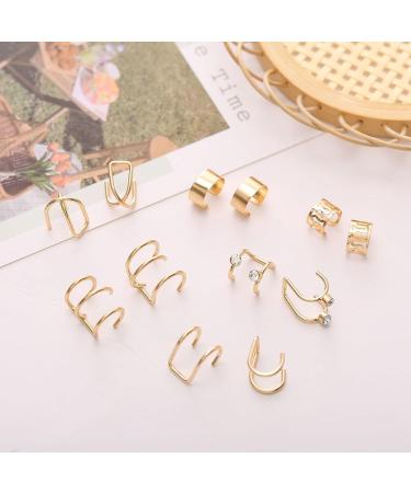 48Pcs Gold Silver Hair Braids Dreadlock Beads Cuffs Clips for Women Men - Non-Piercing Ear Beard Hair Accessories - Buy Online on SooperMarket.com