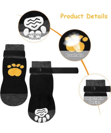 2 Pairs Anti Slip Dog Socks Paws Stop Licking Dog Grip Socks Pet Paw Protector Dog Boots Dog Claw Socks Dog Shoes Dog Slippers with Adjustable Strap for Puppy Dog Indoor Outdoor Hardwood Floor Walking M - Buy Online on SooperMarket.com