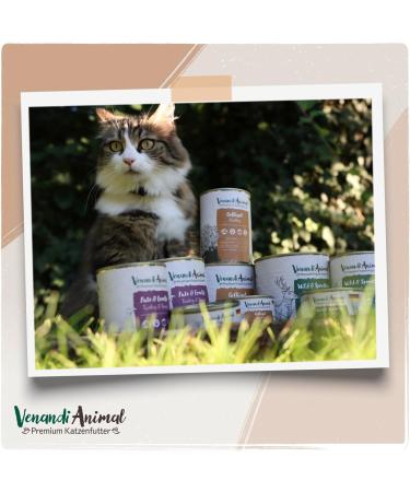 Venandi Animal Premium Wet Cat Food Trial Pack IV - Grain-Free Extra Meat Mix 6 x 200g - Buy Online on SooperMarket.com