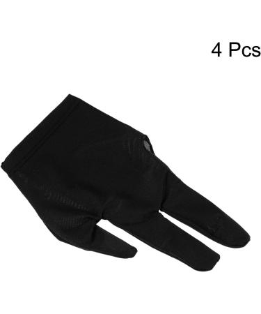 Patikil 3 Fingers Pool Gloves - Left & Right Hand Billiard Cue Glove for Carom, Snooker, and Pool - Black - Buy Online on SooperMarket.com