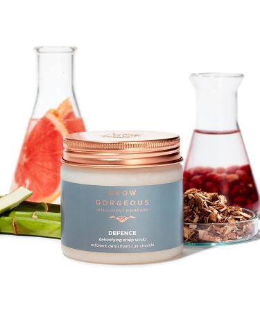 Buy Grow Gorgeous City Defense Scalp Scrub 200ml - Detoxify Oily Scalps Vegan Formula - Buy Online on SooperMarket.com