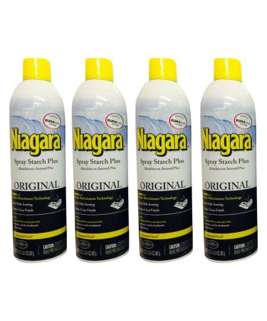 Niagara Spray Starch Crisp Finish, Sharp Look Without Excess Stiffness, 4 Oz (Pack of 4) 4 Ounce (Pack of 4)