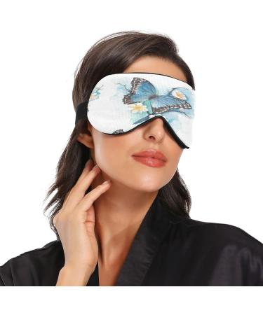 WELLDAY Butterfly Floral Sleep Mask - Soft Comfort Eye Shade Cover for Men and Women - Buy Online on SooperMarket.com