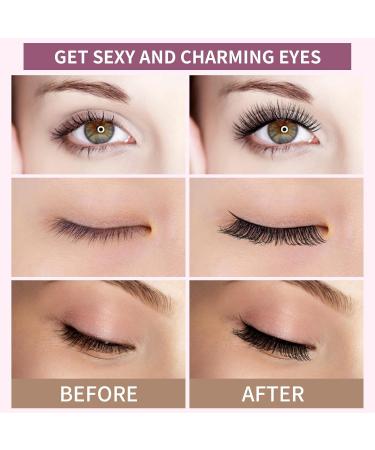 Buy 4D Magnetic Eyelashes Without Eyeliner | Reusable Dual Magnetic Lashes with Applicator - Easy to Wear & Natural Look - Buy Online on SooperMarket.com