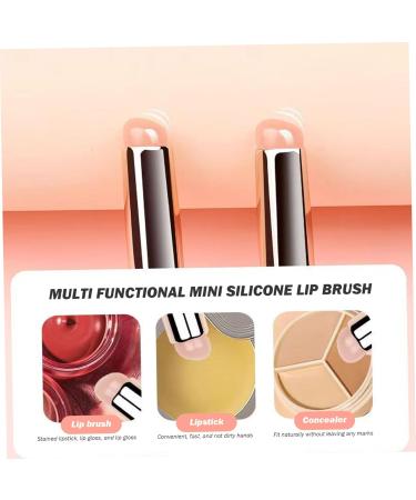 Buy 2 PCS Reusable Lipstick Brush with Dust Cover | Soft Silicone Lip Applicator for Lipsticks Lip Gloss & Lip Balm - Fast International Shipping - Buy Online on SooperMarket.com