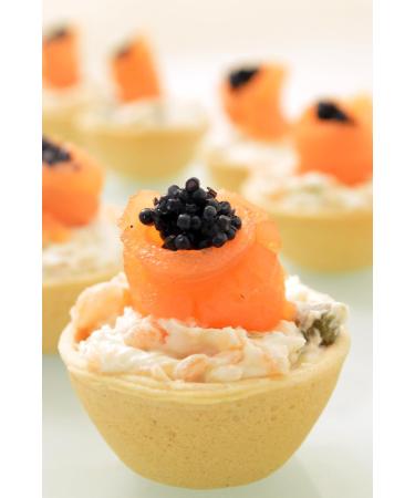 CROC'IN - Pesto Tartlet Shells - Edible Savoury Appetizer Basil Pesto Mini Pastry Cases - Artisanal Confection - 24 Pieces Pesto 24 - Buy Online on SooperMarket.com