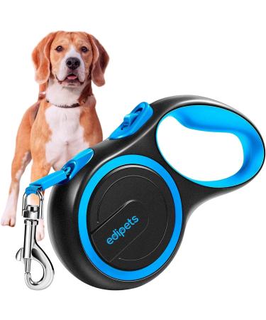 Edipets dog leash extendable inserable 3 5 and 8 meters flexible band for right-wing and walks dog leash rolleine flexileine retractable (blue 5 meters 20kg) blue 5m to 20kg