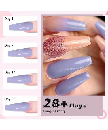 Saviland 10 Colors Acrylic Powder Set - Professional Polymer Colored Acrylic Nail Powder for Nail Extension - Glitter White Pink - No Nail Lamp Needed - Buy Online on SooperMarket.com