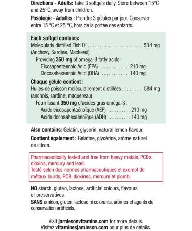 Jamieson No Fishy Aftertaste Extra Strength Omega-3 Mini 200 Count & Magnesium 250 mg Ultra Strength - Value Size Omega-3 Mini + Magnesium 250 mg - Buy Online on SooperMarket.com