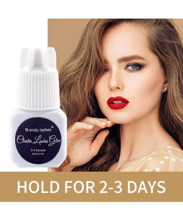 Professional-Grade 5ml Black Cluster Lash Glue - Long-Lasting, Waterproof, Low Irritation Individual Lash Adhesive for DIY Eyelash Extensions - Buy Online on SooperMarket.com
