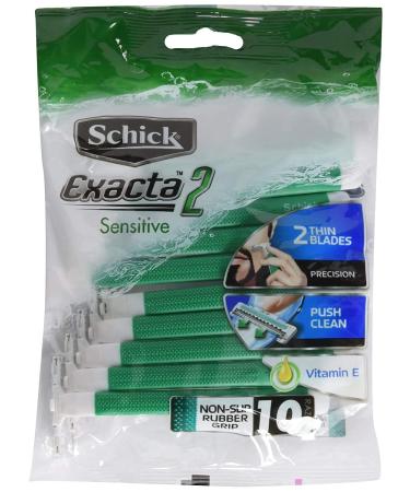 Schick Exacta2 Sensitive Disposable Razor 20p - 10 Count x 2Pack - Buy Online on SooperMarket.com