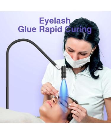6W LED Nail Lamp Gooseneck Ultraviolet Nails Lamp Manicure Dryer Curing Light with Flexible Hose Foot Switch Detachable Head for Eyelash Glue Nail Polish - Buy Online on SooperMarket.com