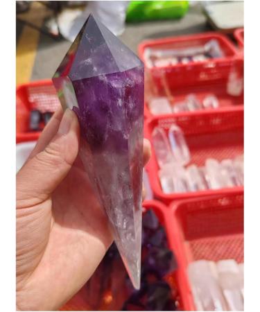 Crystal Tower Natural Amethyst Quartz Cluster Crystal Rod Point Specimen Scepter Power Gemstone Stone Collection (Size : 200-280g) - Buy Online on SooperMarket.com