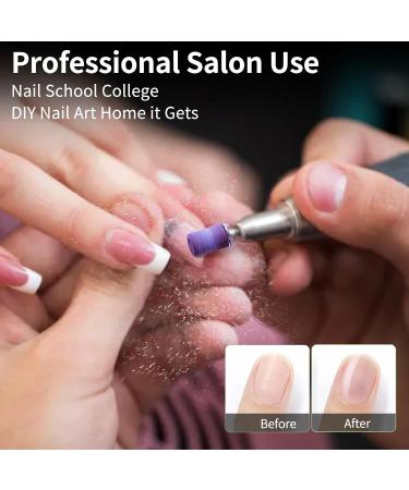 Buy 300 Pcs Nail Drill Sanding Bands - 5 Color Coarse to Fine Grits for Acrylic Nails Includes 2 Drill Bits | Professional Manicure & Pedicure Supplies - Buy Online on SooperMarket.com