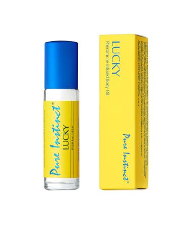 Pure Instinct Roll-On - The Original Pheromone Infused Essential Oil Perfume Cologne - TSA Ready (Lucky - Women)