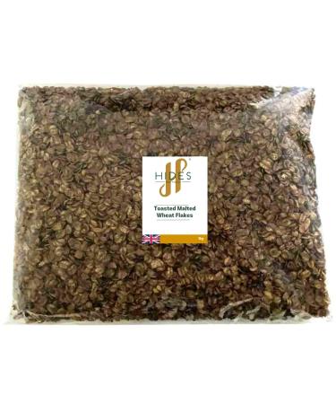 Hides Fine Foods - Toasted Malted Wheat Flakes 1kg - Suitable for Vegetarians - GMO Free - Baking - Bread Topping - Perfect for Breakfasts - Full of Fibre
