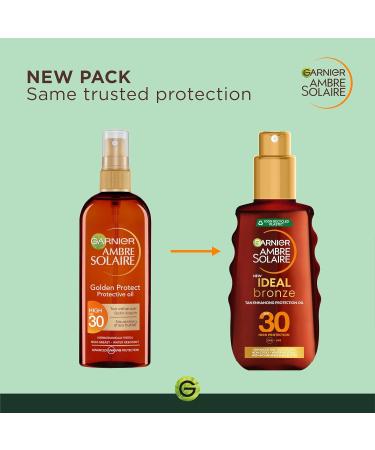 Garnier Ambre Solaire Ideal Bronze SPF30 Sun Cream Spray 150ml - High Protection, Water Resistant, Non-Greasy - Buy Online on SooperMarket.com