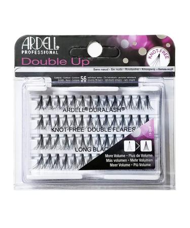 (6 Pack) ARDELL Professional Double Individuals Knot-Free Double Flares - Long Black