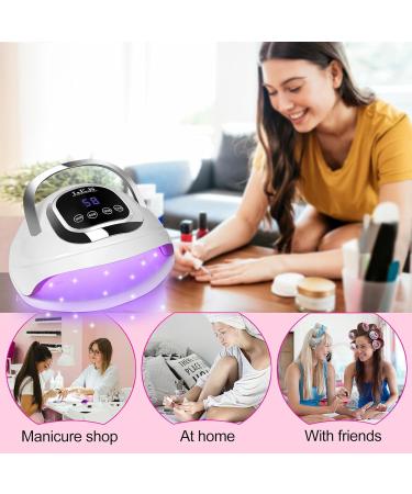UV Nail Lamp 268W UV Lamps for Gel Nails with 4 Timer Setting/Large LCD Touch Screen Fast Curing Lamp Nail Dryer for Toenail Home Salon white&black - Buy Online on SooperMarket.com