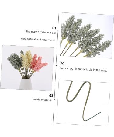 18pcs Artificial Corn Ear Fake Flower Holding Flowers Plastic Bride Ears of Wheat Assorted Color 30X1.5CM - Buy Online on SooperMarket.com