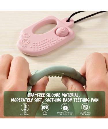 BPA Free Seeway Ice Cream Pop Chew Necklace for Sensory Kids - Teether Toy for Teething Relief in Infants with Autism, ADHD, Anxiety, and SPD - Buy Online on SooperMarket.com