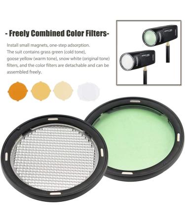 Godox AK-R1 Round Flash Head Accessories Kit for V1 Speedlight - Compatible with AD200 AD200pro Pocket Flash - Buy Online on SooperMarket.com