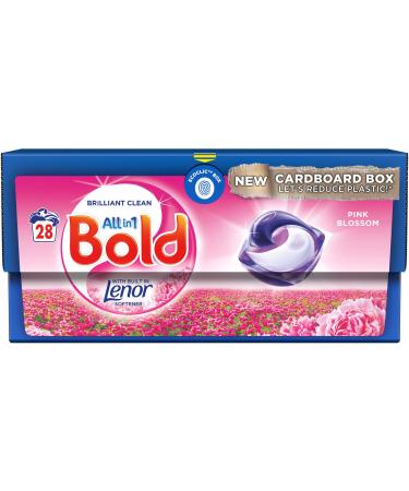 Bold All-in-1 Pods Pink Blossom Washing Capsules - 28 Pieces