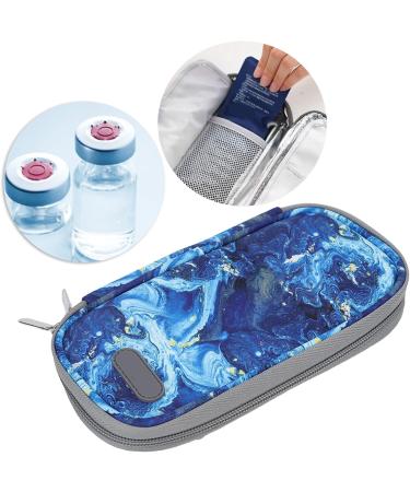 Arsor Insulin Cooler Travel Case Portable Medical Cooler Bag Multilayer Diabetic Insulated Organizer Without Ice Pack Insulin Pen Carrying Case for Insulin Pen and Medication Diabetic Supplies(Blue) - Buy Online on SooperMarket.com