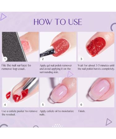 Saviland Gel Nail Polish Remover (3 Pack) - Professional & Quick 3-6 Minute Removal - No Foil Soaking Needed - Buy Online on SooperMarket.com