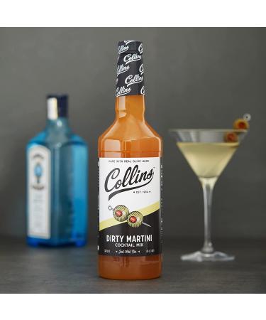 Lara's Gourmet Passions Collins Dirty Martini Cocktail Mix - 2 Pack (32 fl oz each) with Free 4-Count Coasters - Buy Online on SooperMarket.com