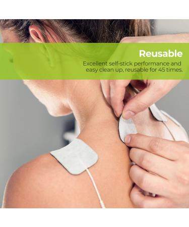 AUVON TENS Unit Replacement Pads 2x4 - 24 Pcs Large Size Electrodes for Electrotherapy - Buy Online on SooperMarket.com