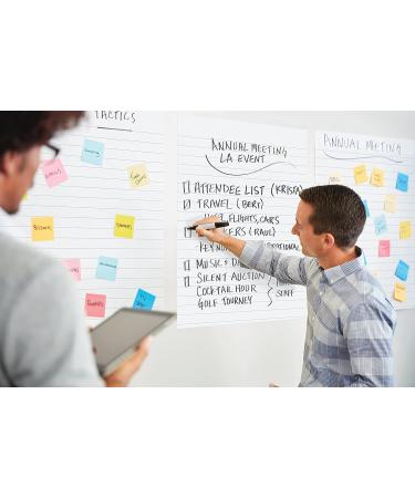 Post-it Super Sticky Easel Pad  Great for Virtual Teachers and Students  25 x 30 Inches  30 Sheets/Pad  2 Pads  Lined Premium Self Stick Flip Chart Paper  Teacher Anchor Chart (561WL) (561WL VAD 2PK) - Buy Online on SooperMarket.com