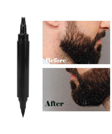 2-in-1 Dark Brown Mustache Shape Filler Pencil for Men | Long-Lasting Weld-Resistant Cover Repair Tool - Buy Online on SooperMarket.com