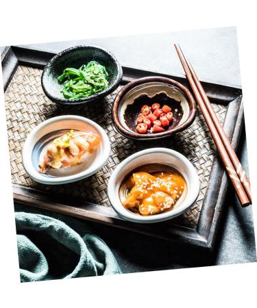 Zerodeko 4pcs Ceramic Side Dish Sauce Plate Condiment Dish Soy Sauce Small Saucer Dipping Bowl Fruit Salad Bowls Japanese Snack Fruit Snack Ice Food Container Household Ceramics Pickles - Buy Online on SooperMarket.com