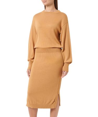 Tamaris Women's Barrio Knit Dress 44 Iced Coffee