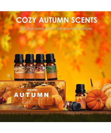 ARVIDSSON Fall Essential Oils Set Autumn Fragrance Oil for Diffusers Candle Making Pumpkin Spice Cinnamon Spiced Cider Autumn Wreath Pine Snickerdoodle Fall Scented Oils for Home - Buy Online on SooperMarket.com