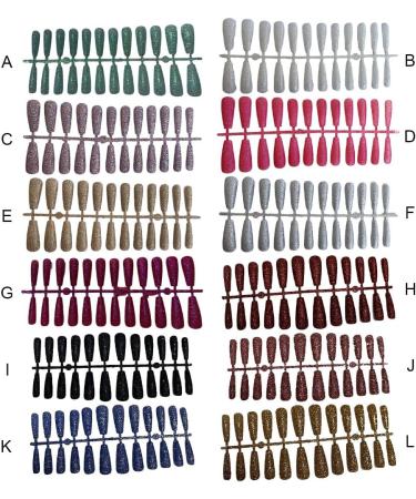 Dajidafu Girls Glitter False Nails Super Shinny Detachable Tips Accessories Press-on Frosted Wearable Full Cover Patches Shop - Buy Online on SooperMarket.com