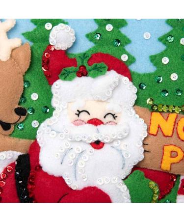 Bucilla Felt Appliqu Christmas Stocking Kit - North Pole Santa - 18 - Shop Now! - Buy Online on SooperMarket.com